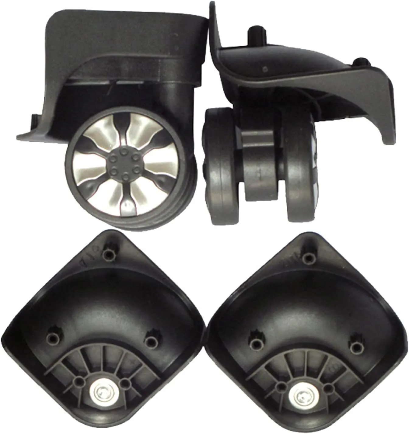 1 Pair A78 Travel Suitcase Luggage Replacement Parts 360 Degree Wheel Repair Accessories Trolley Wheel