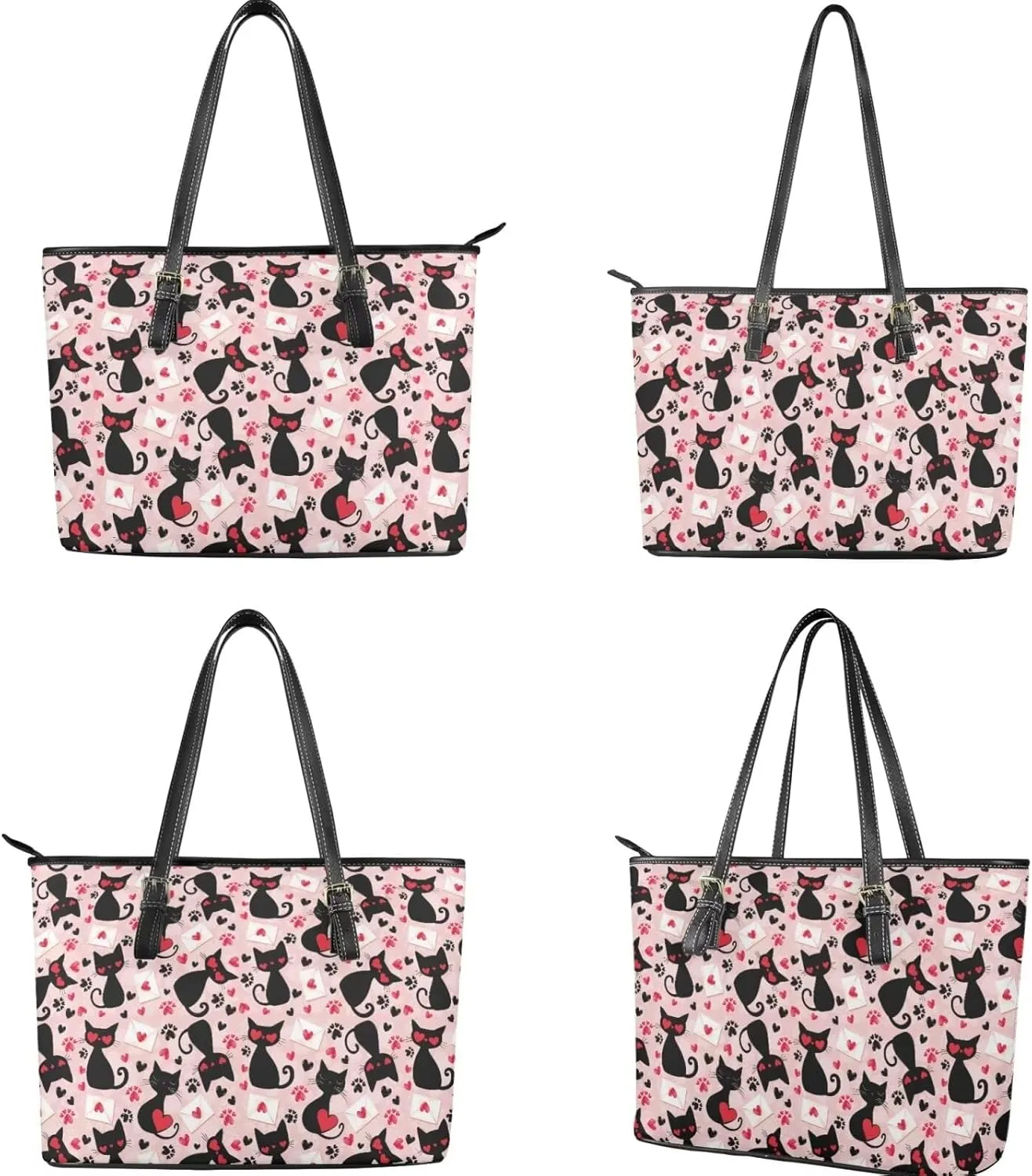 2Pcs Tote Bags Set Saddle Bags Satchel Bags for Women with Shoulder Strap Wallet Women Wristlet