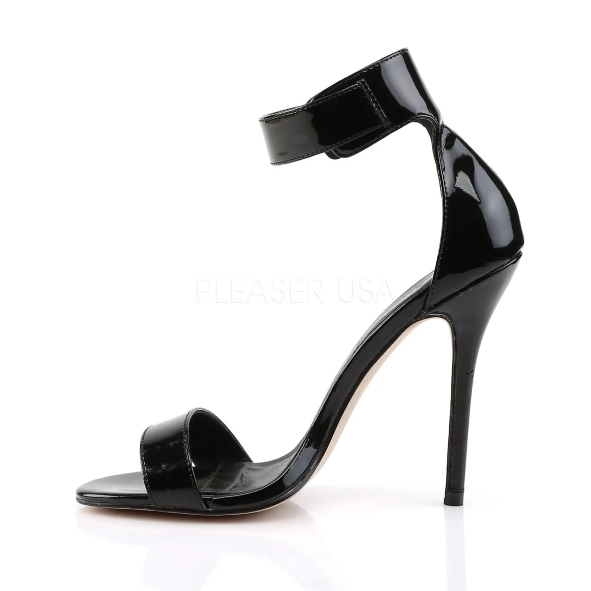5 Inch Heel AMUSE-10 Black Patent