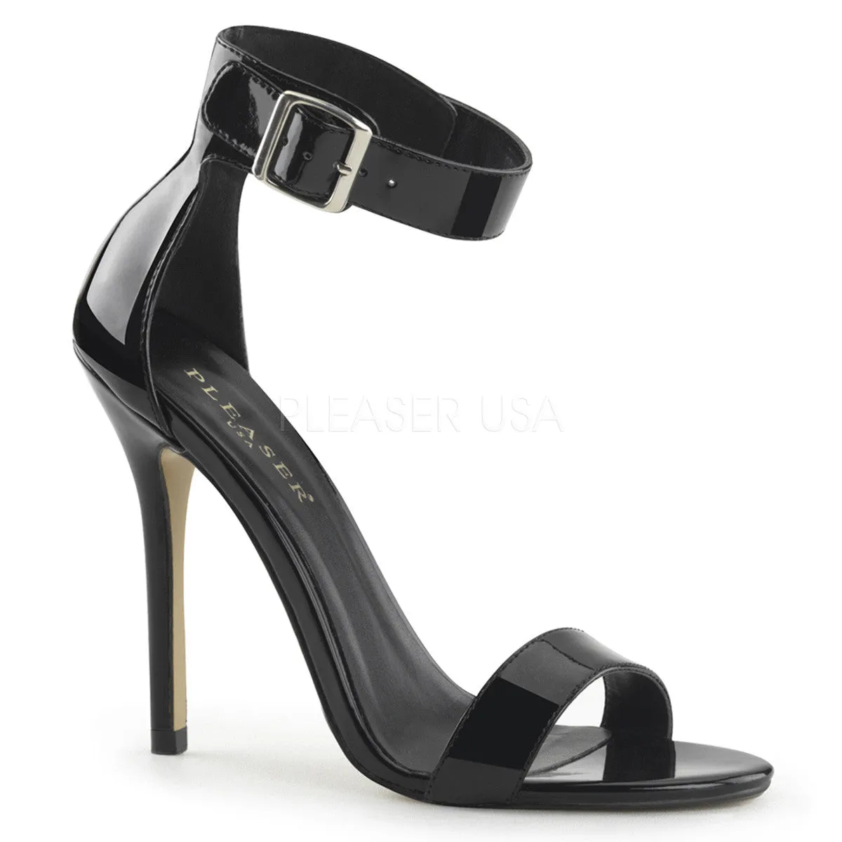 5 Inch Heel AMUSE-10 Black Patent