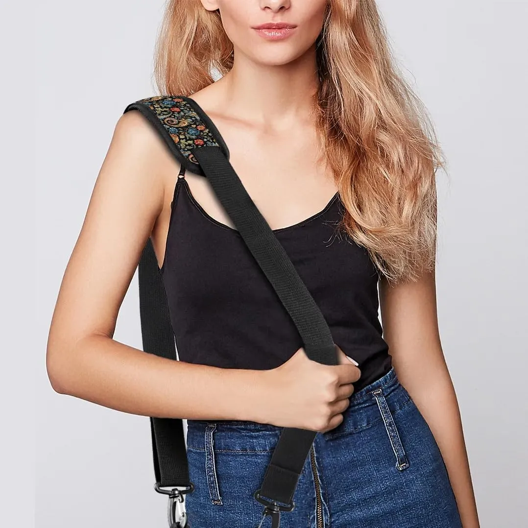 56 inch Shoulder Strap, Adjustable Thick Soft Universal Replacement Crossbody Handbag Shoulder Strap with Metal Swivel Hooks for Laptop Shoulder Bag/Laptop Messenger Bag/Crossbody Bag