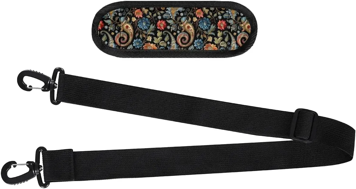 56 inch Shoulder Strap, Adjustable Thick Soft Universal Replacement Crossbody Handbag Shoulder Strap with Metal Swivel Hooks for Laptop Shoulder Bag/Laptop Messenger Bag/Crossbody Bag