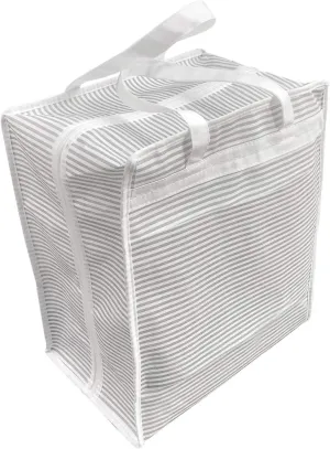 6 Pairs Shoe Bags - Travel Storage Bags For Luggage - Shoe Packing Cubes - White Grey
