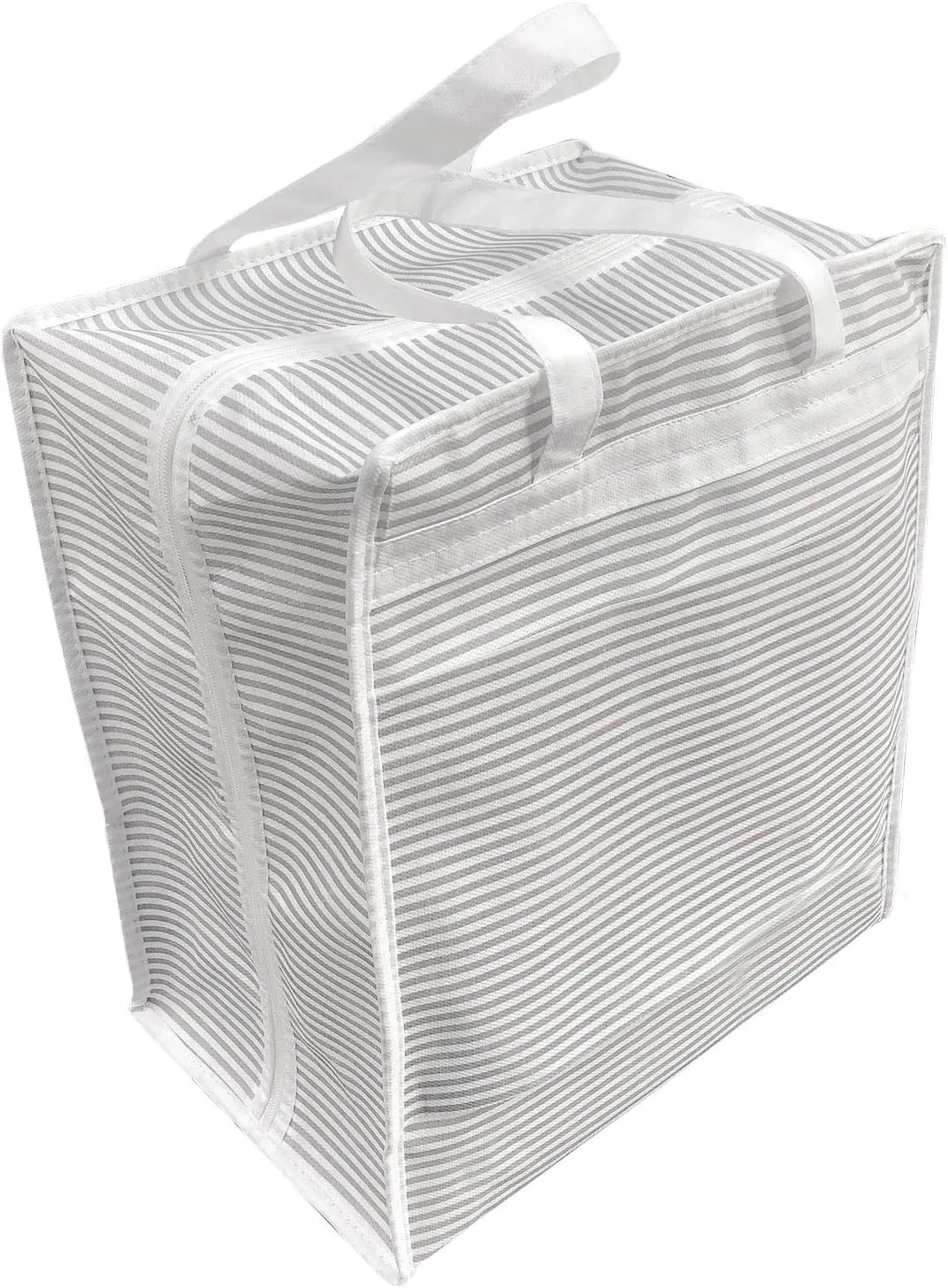6 Pairs Shoe Bags - Travel Storage Bags For Luggage - Shoe Packing Cubes - White Grey