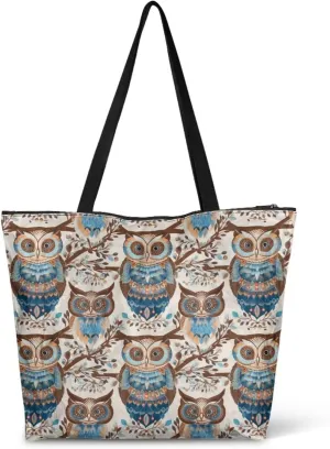 American Flag 14'' Tote Paper Bag for Women Shoulder Tote Bags, Cute Cat Animal Commute Bag, Lemon Fruit Handbag