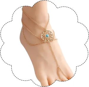 Anklet Bracelets for Women Layered Pearl Chain Link Ankle Gold Waterproof Boho Anklets Beach Jewelry