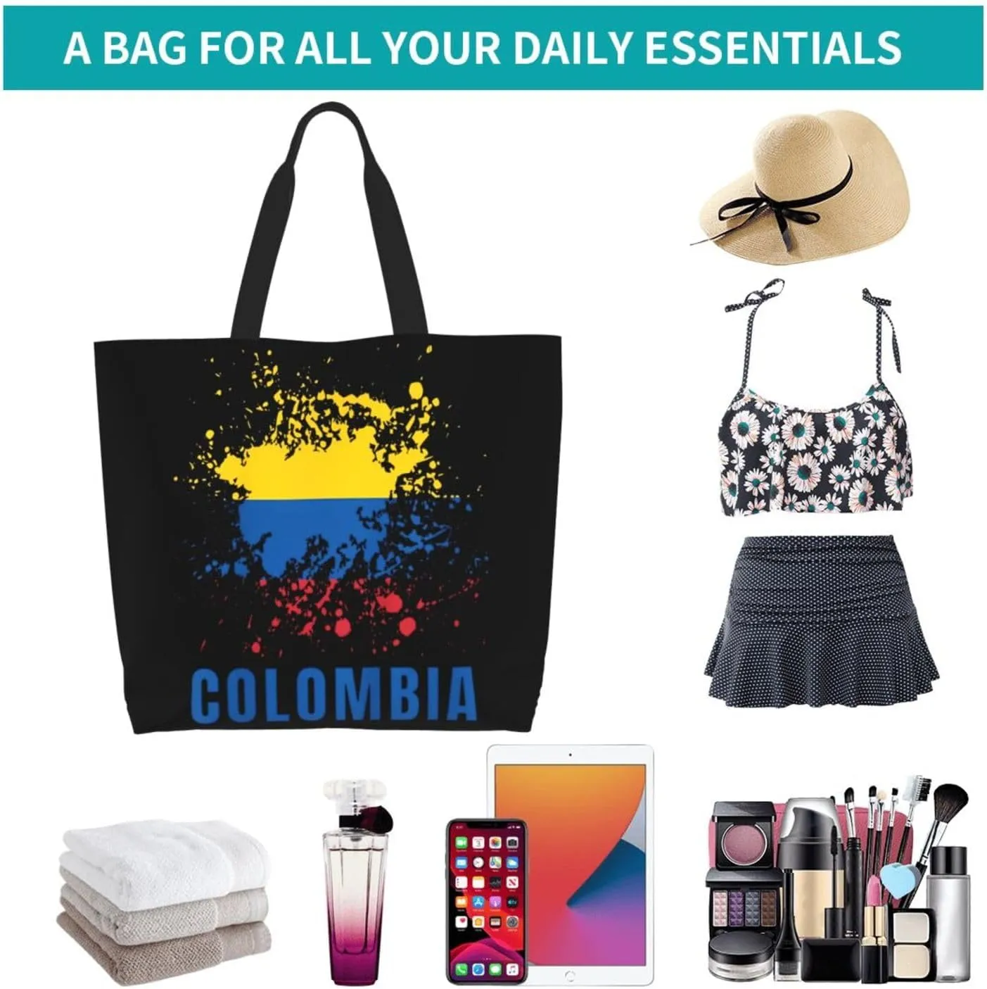 Argentina Flag Women's Tote Bag Large Capacity Single Shoulder Bags Handbag for Shopping Work