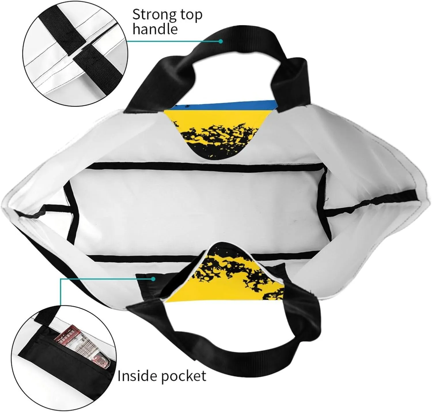 Argentina Flag Women's Tote Bag Large Capacity Single Shoulder Bags Handbag for Shopping Work
