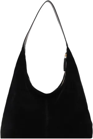 Autumn and Winter Vintage Women's Bag Large Capacity Suede Shoulder Bag Solid Color Simple Casual Commuter Bag Retro Handbags