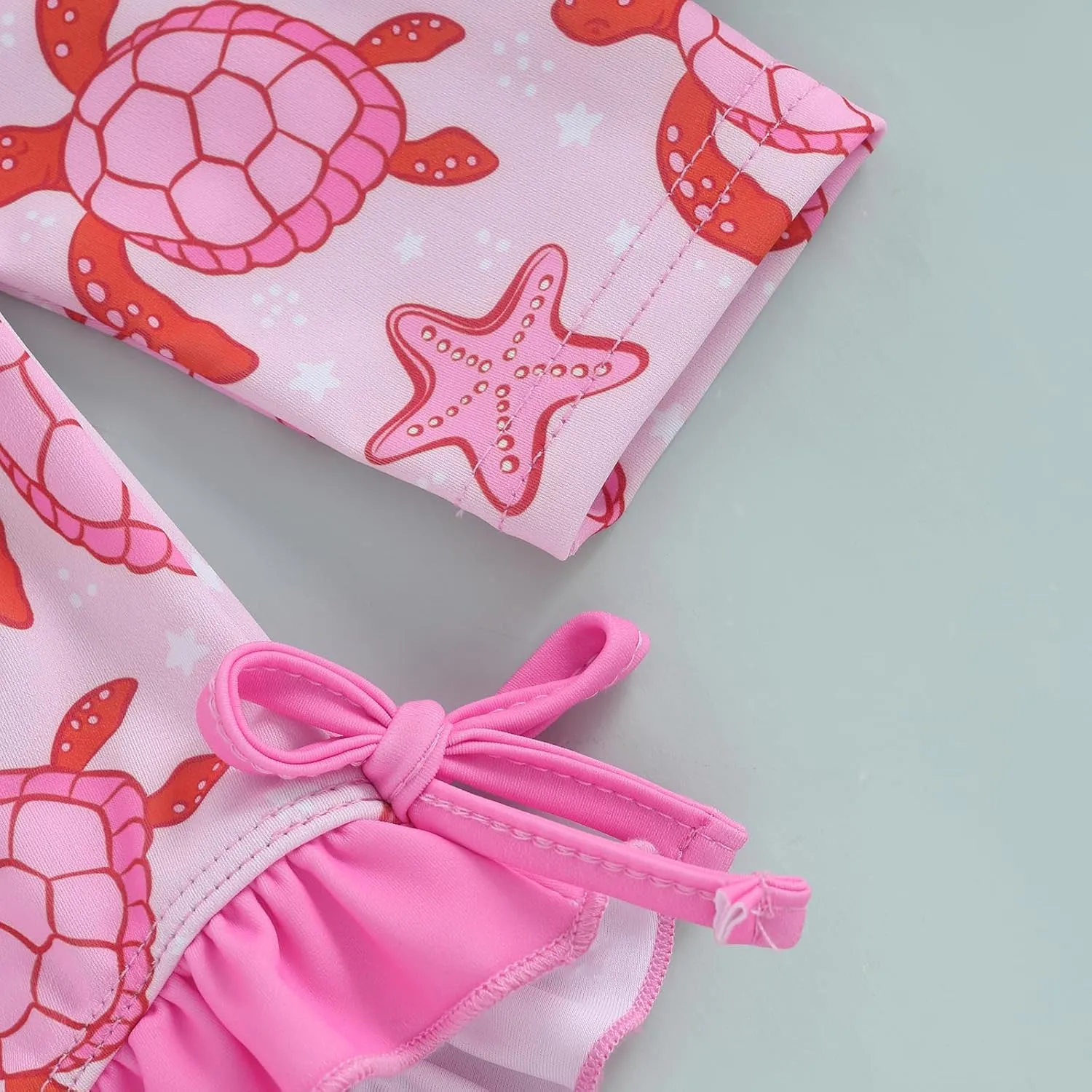 Baby Girl Swimsuit Baby Girls Long Sleeve One Piece Swimsuit Romper with Hat Bathing Suit Beach Rash Guard