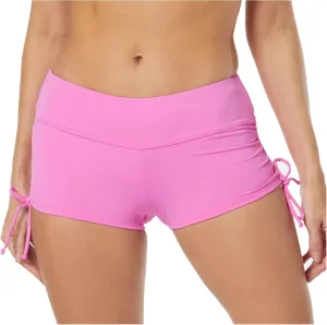 BEACH HOUSE Side Tie Bikini Swimsuit Shorts - Modest High Waisted Swim Bottom