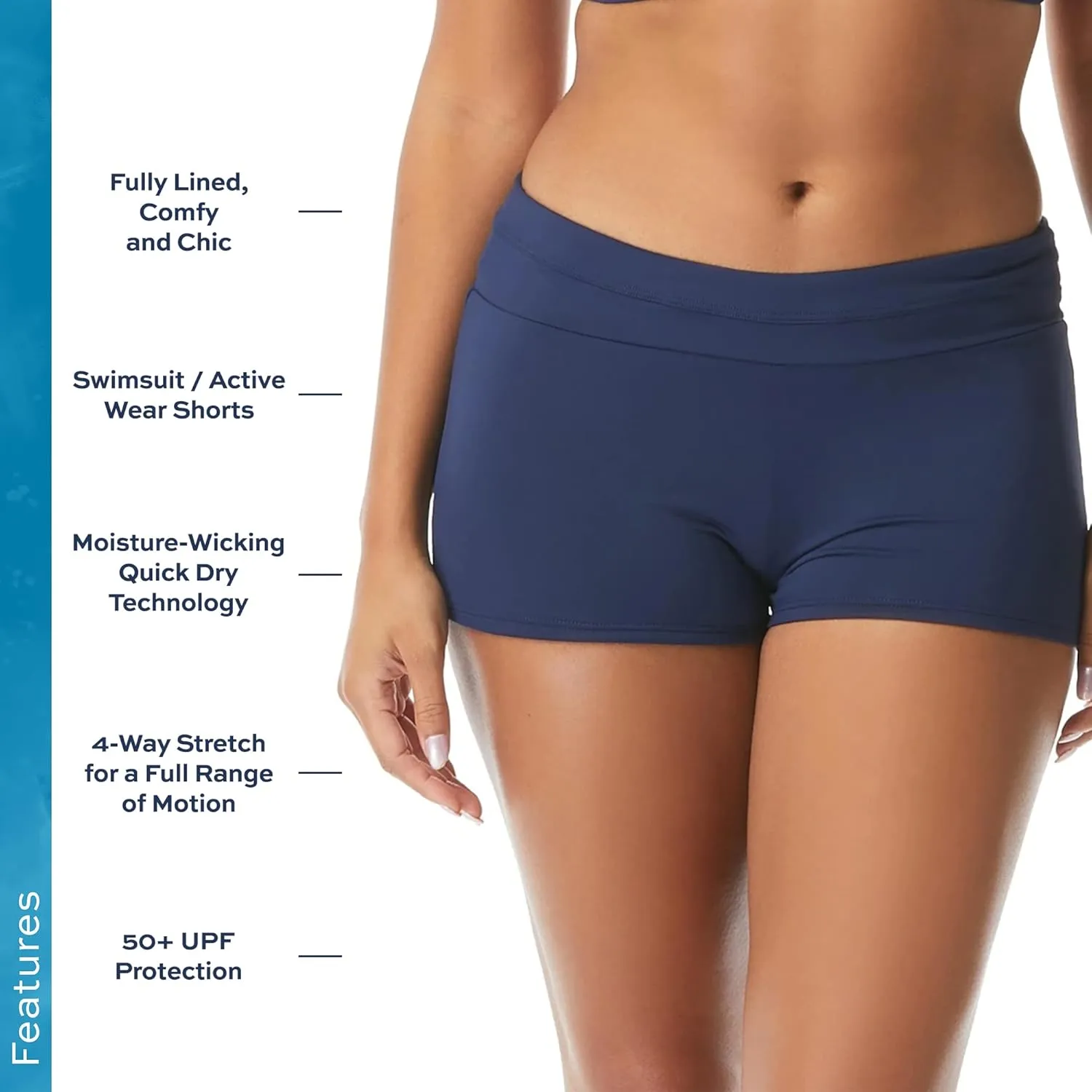BEACH HOUSE SPORT Row Slim Fit Swim Shorty - High Waisted Swimsuit Bottom