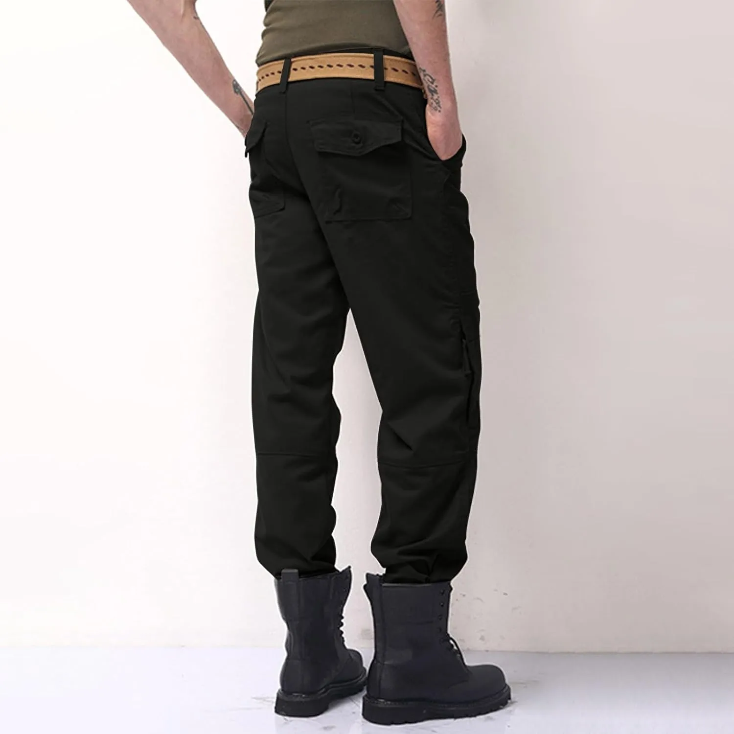 Big and Tall Cargo Pants for Men Mens Olive Green Pants Men Pants Baggy Mens Cargo Pants Basics Mens Business Casual