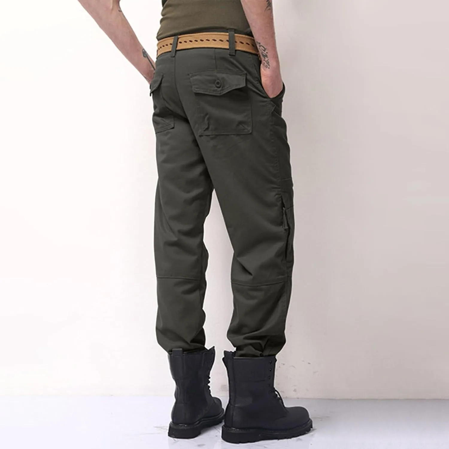 Big and Tall Cargo Pants for Men Mens Olive Green Pants Men Pants Baggy Mens Cargo Pants Basics Mens Business Casual