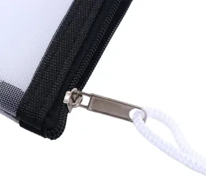 Black Nylon Mesh Card Storage Bags, Small Zipper Pouchs Mini Zipper Mesh Bags, Cosmetic Bags Beauty Makeup Cosmetic Accessories Organizer Daily Necessities Packaging Bags