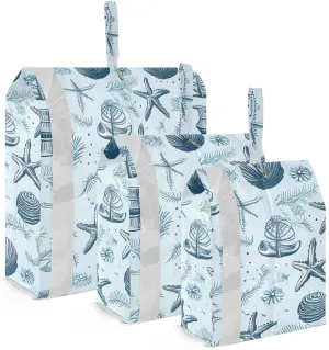 Blue Starfish Packing Cubes for Travel 3 Set Travel Packing Cubes Luggage Accessories for Suitcase