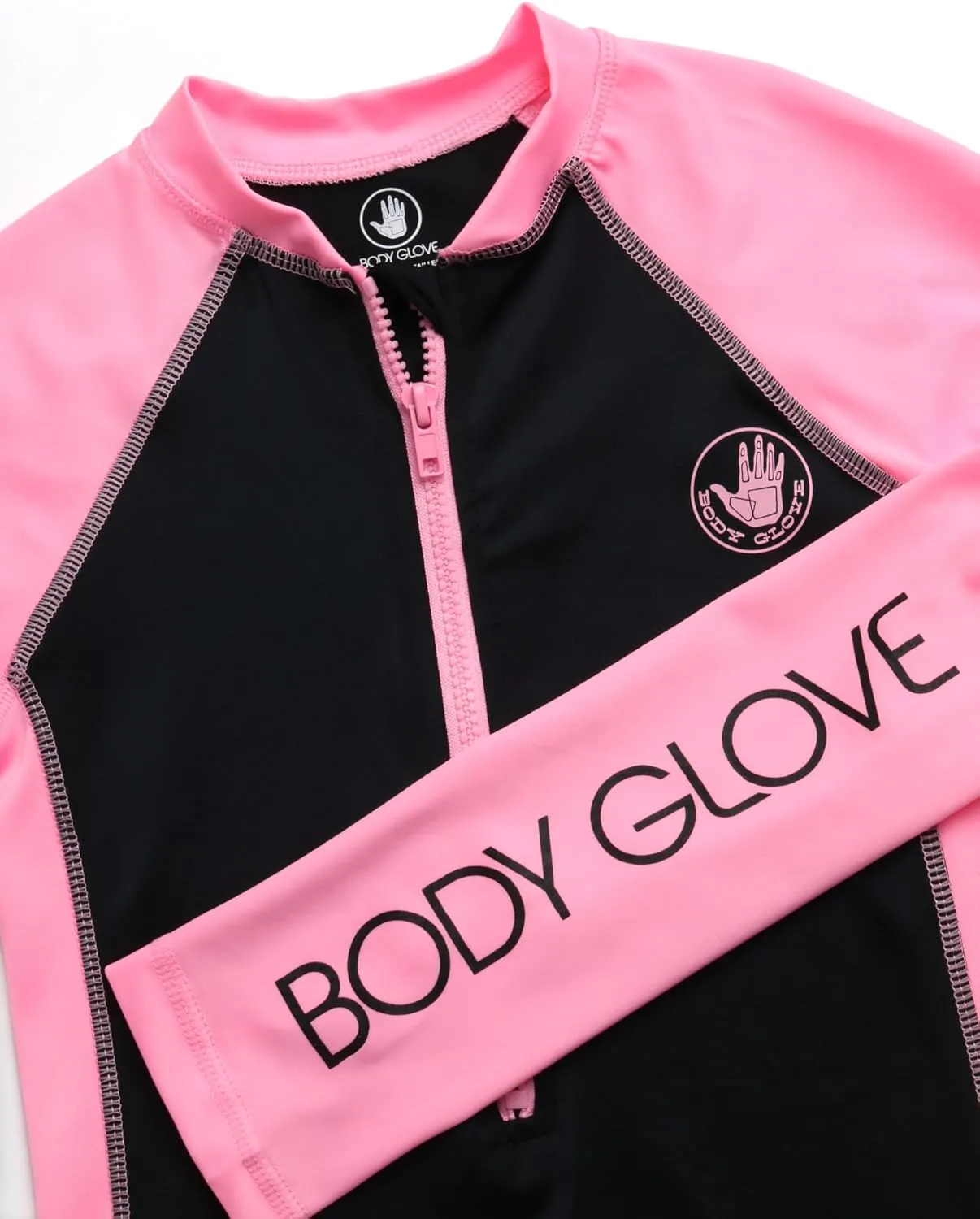 Body Glove Boys and Girls Long Sleeve One Piece Rash Guard Swimsuit Water Sport UPF 50  Sun Protection Bathing Suits (2T-12)