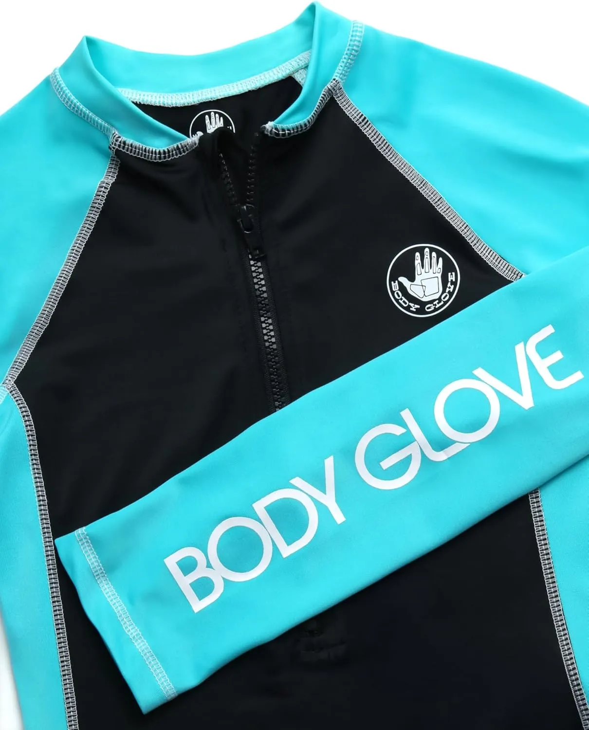 Body Glove Boys and Girls Long Sleeve One Piece Rash Guard Swimsuit Water Sport UPF 50  Sun Protection Bathing Suits (2T-12)