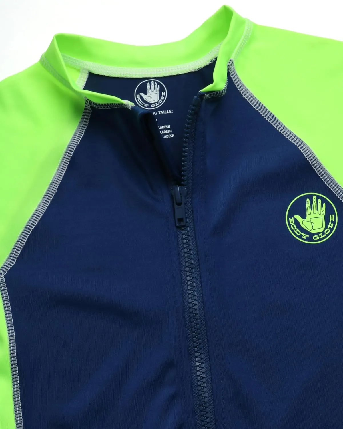 Body Glove Boys and Girls Short Sleeve One Piece Rash Guard Swimsuit Water Sport UPF 50  Sun Protection Bathing Suits (2T-12)