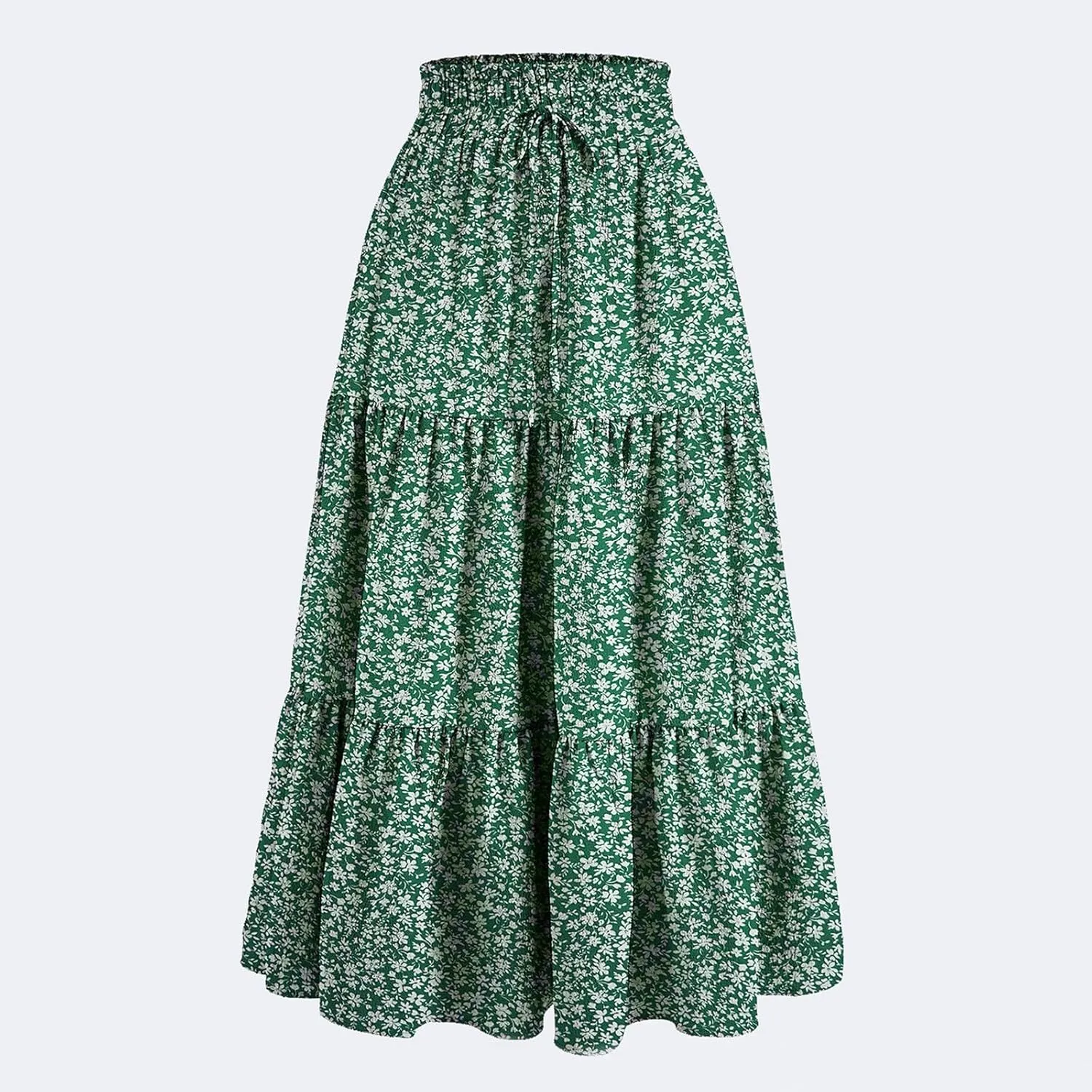 Boho Skirts for Women Midi Length Maxi Spring Flowy Boho Comfy Tiered Western Maxi Skirt Boho