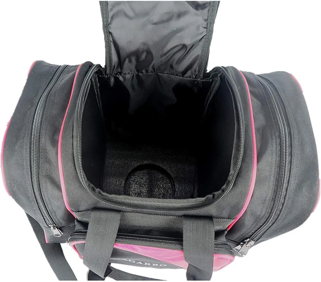 Bowling Bag for Single Ball - Single Ball Tote Bag with Padded Ball Holder - Fits a Single Pair of Bowling Shoes Up to Mens Size 14