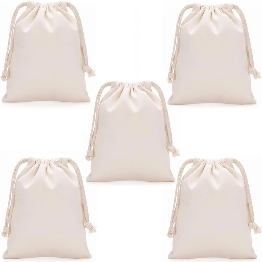 Breathable Dust-proof Drawstring Storage Pouch String Bag for Handbags Purses Shoes Eco Bag (5 PCS, 5.9*7.87 in)
