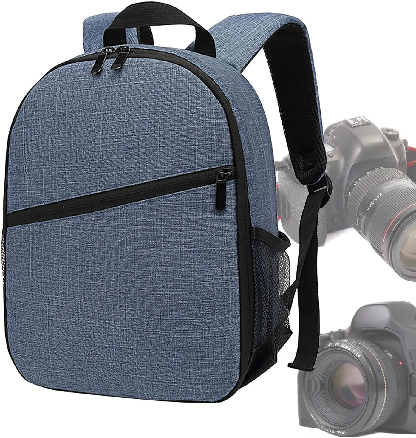 Camera Bag Backpack - Waterproof Large Camera Bags | Laptop Backpack, Nylon Photographers Dslr Backpack, Camera Travel Backpack, Photography Case for Dslr Slr Cameras Lenses Flashes