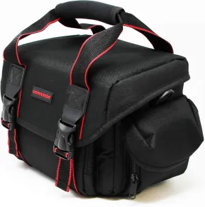 Commander Optics Medium/Large Camera Carrying Case for Nikon, Sony, Pentax, Olympus Panasonic, Samsung, and Canon Rebel DSLR 11 x 7 x 7 Inches Black Bag