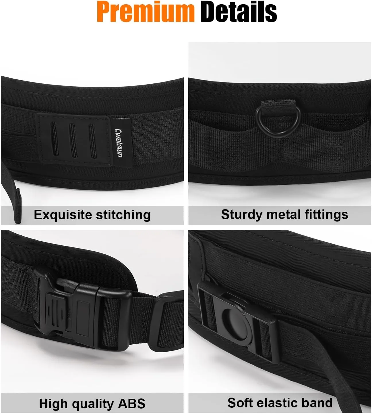 Cwatcun Multi-Function Camera Waist Belt, Outdoor Breathable Adjustable Camera Waist Strap for Photography Accessories