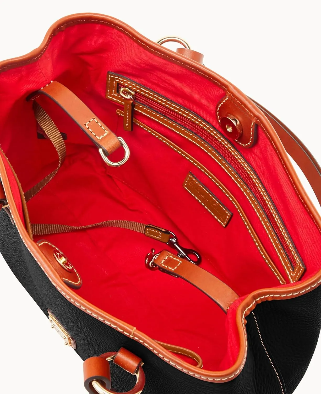 Dooney & Bourke Handbags and Accessories, Pebble Grain Leather Briana Small Shoulder Bag with Wristlet Pouch