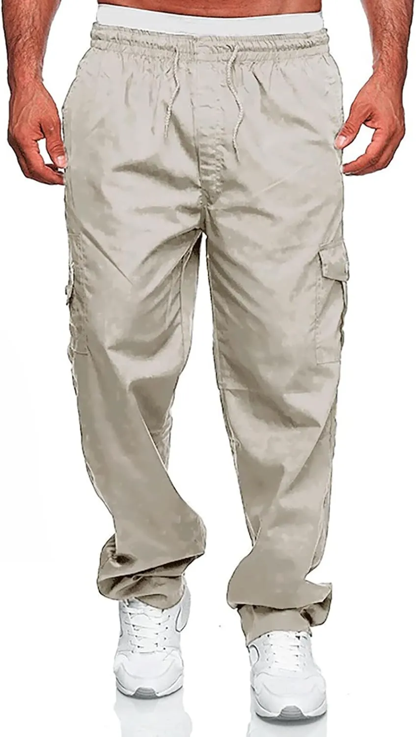 Dudubaby Sweatpants for Men Sports Casual Jogging Trousers Lightweight Hiking Work Pants Outdoor Pant