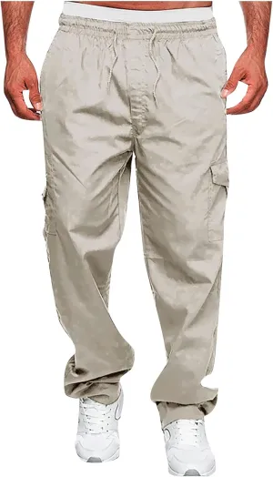 Dudubaby Sweatpants for Men Sports Casual Jogging Trousers Lightweight Hiking Work Pants Outdoor Pant