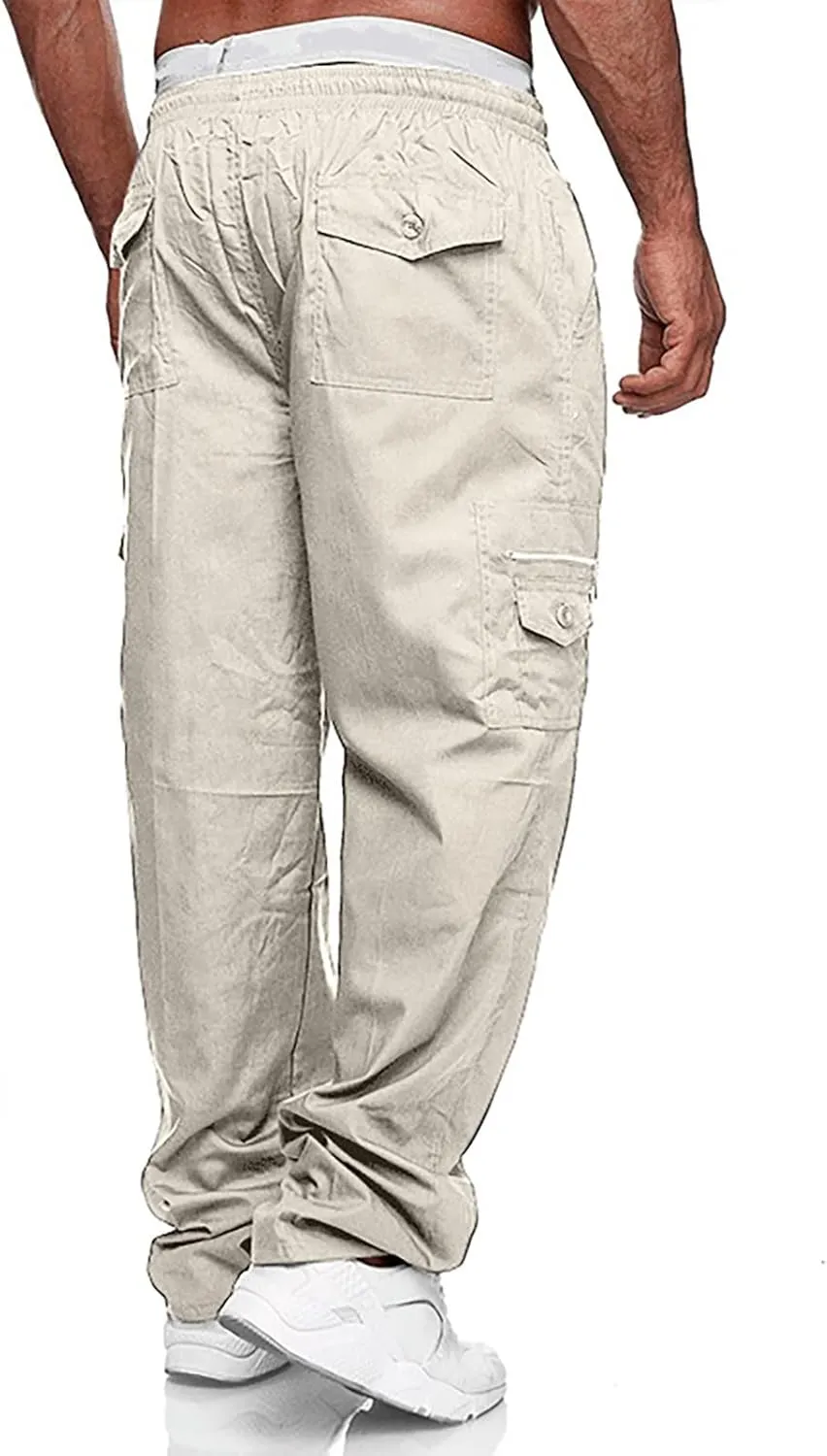 Dudubaby Sweatpants for Men Sports Casual Jogging Trousers Lightweight Hiking Work Pants Outdoor Pant