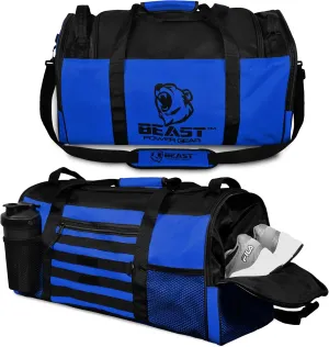 Duffle Gym Bag for Men & Women  Large Duffel Athletic Gym Boxing Bag with Shoes Compartment, Wet Pocket  Fitness,Workout,MMA,BJJ,Jiu Jitsu Gym Bag