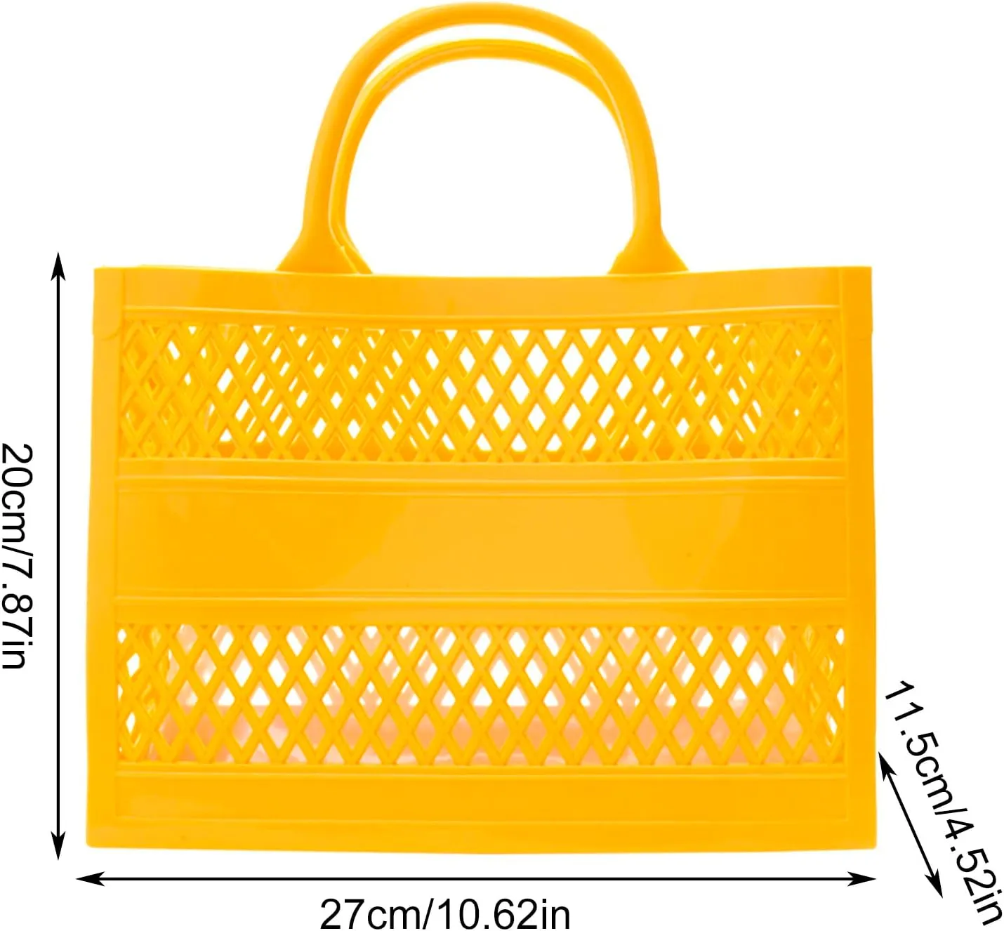 Fashion Big Capacity PVC Shopping Tote Bag Rubber Silicone Beach Bag Clutch Nails Coffin Shape Bags