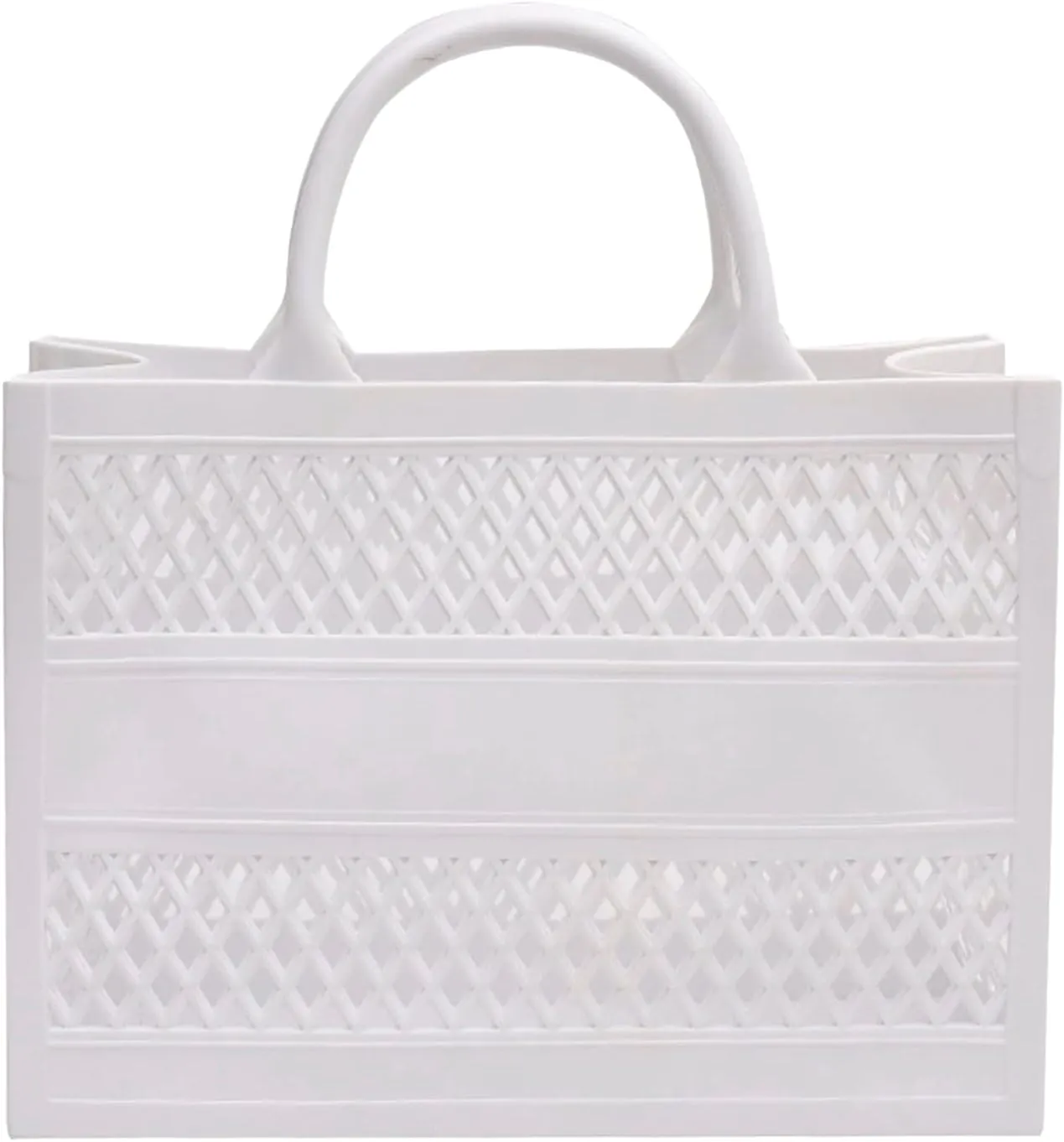 Fashion Big Capacity PVC Shopping Tote Bag Rubber Silicone Beach Bag Clutch Nails Coffin Shape Bags