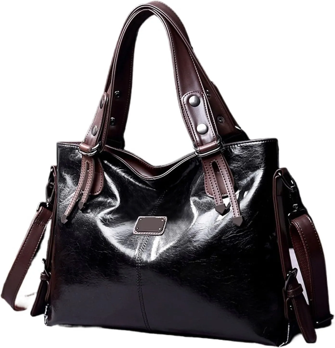 Fashion Casual Tote Bag Women Handbags Soft Leather Shoulder Bags For Ladies Vintage Big Capacity Crossbody Hand Bag