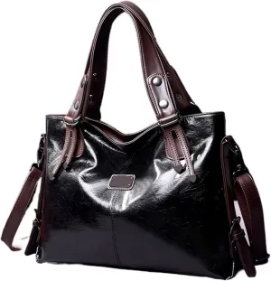 Fashion Casual Tote Bag Women Handbags Soft Leather Shoulder Bags For Ladies Vintage Big Capacity Crossbody Hand Bag