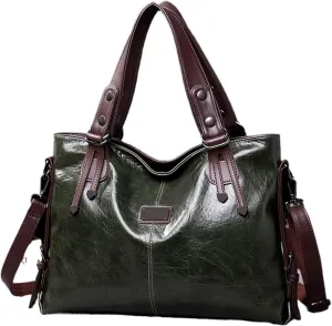 Fashion Casual Tote Bag Women Handbags Soft Leather Shoulder Bags For Ladies Vintage Big Capacity Crossbody Hand Bag