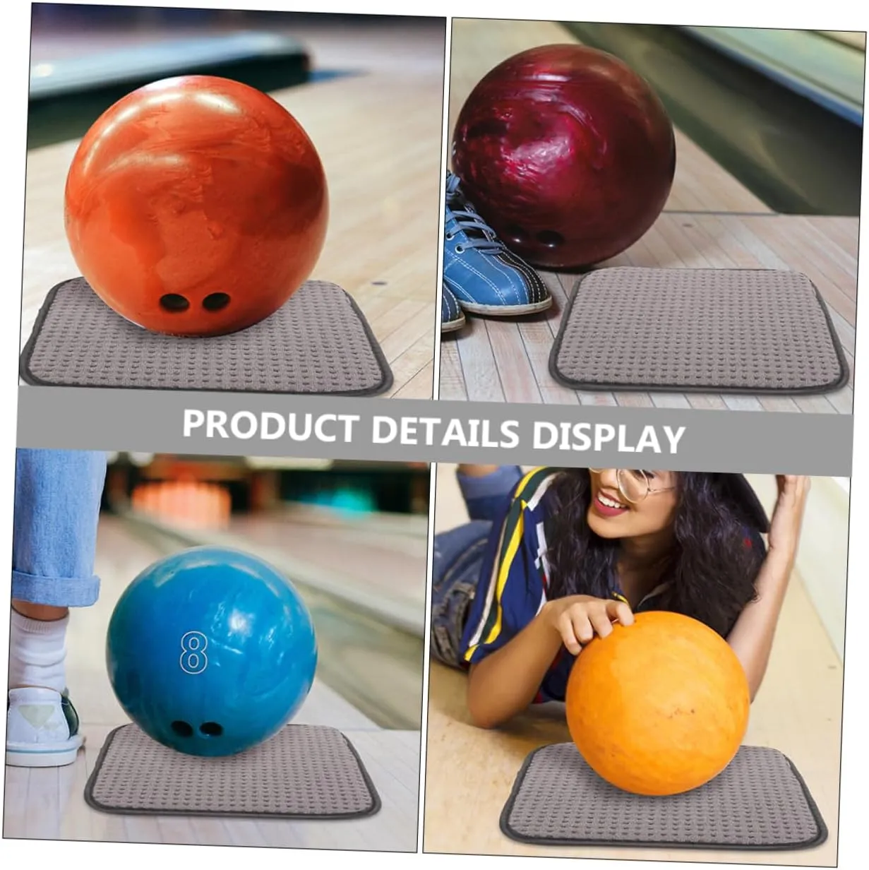 GANAZONO Cleaning Pad Bowling Ball Pads Cleaning Ball Buffing Inflatable Bowling Cleaning Tools Accessories