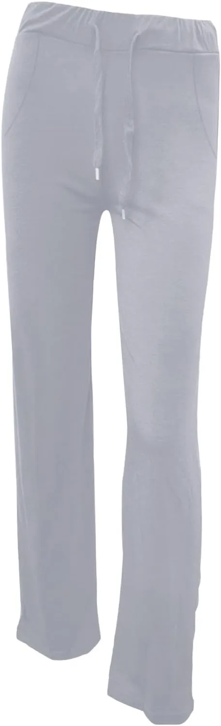 Gcvizuso High Waisted Cargo Pants for Women Drawstring Waist Wide Leg Trousers with Pockets Plus Size Solid Loose Leggings