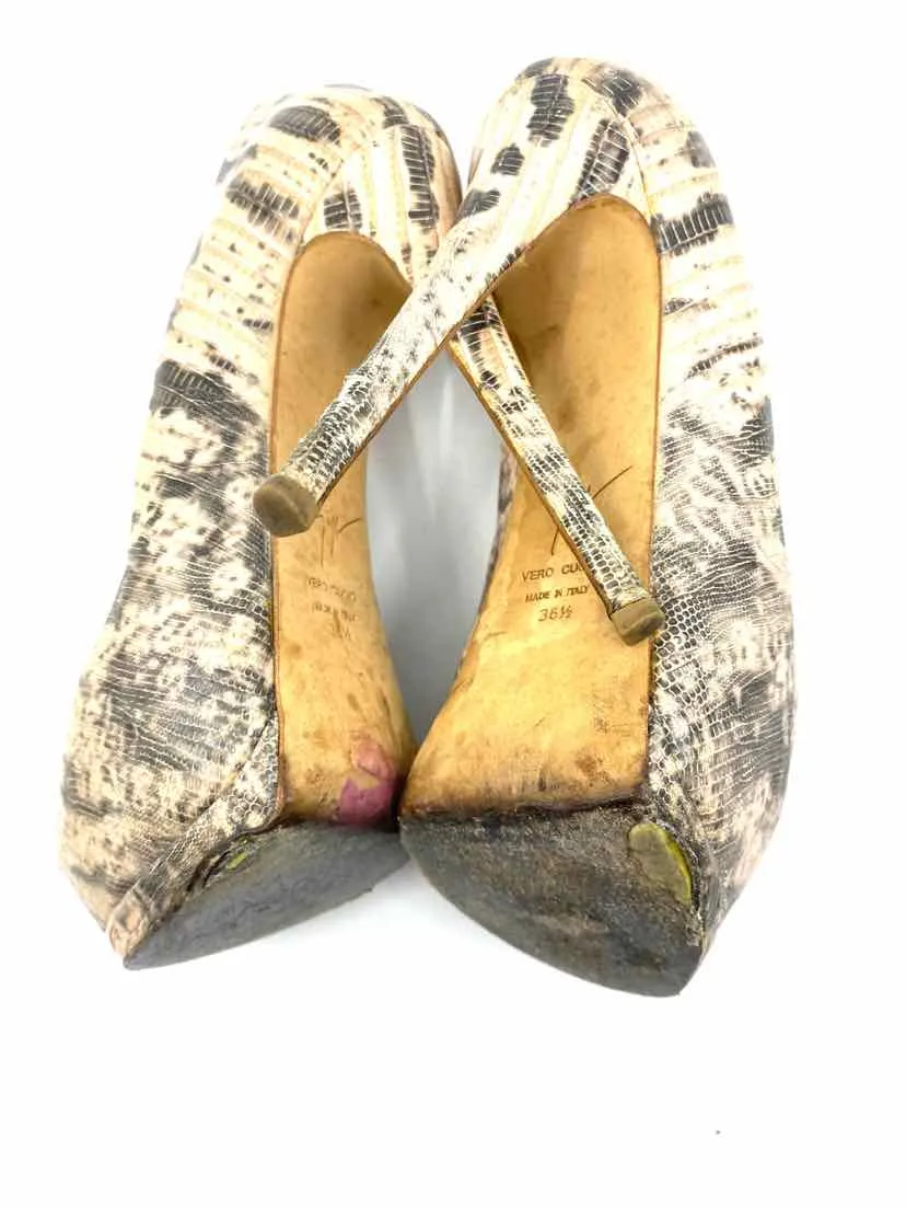 GIUSEPPE ZANOTTI Snakeskin Pumps | 6.5