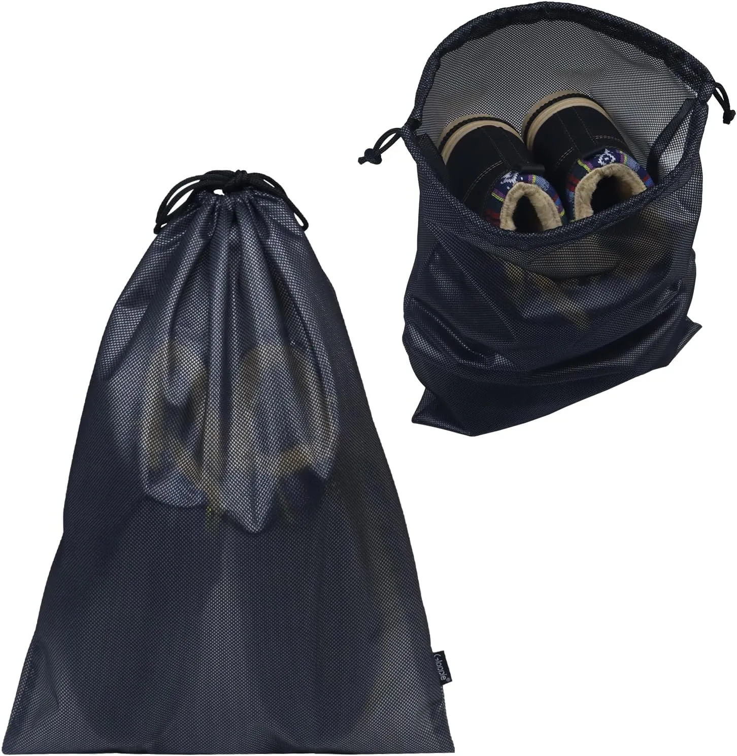 Gloppie Shoe Bags for Travel, Shoe Storage Bag with Drawstring, Packing Organizer for Sneakers, Gym, Luggage, Closet, Weekender Overnight Travel Essentials