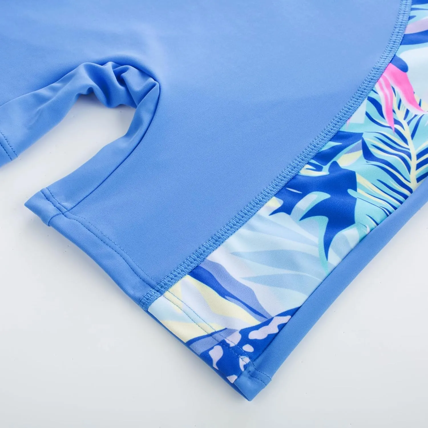 GRACE KARIN Girls Swimsuit Long Sleeve UV Protective Bathing Suit One Piece Swimwear for Kids 5-12 Years