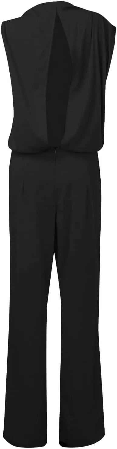 Gym Pants for Women,Women's Banquet Dress Jumpsuit Sexy Hanging Neck Women's Trousers Spring&Summer Clothing