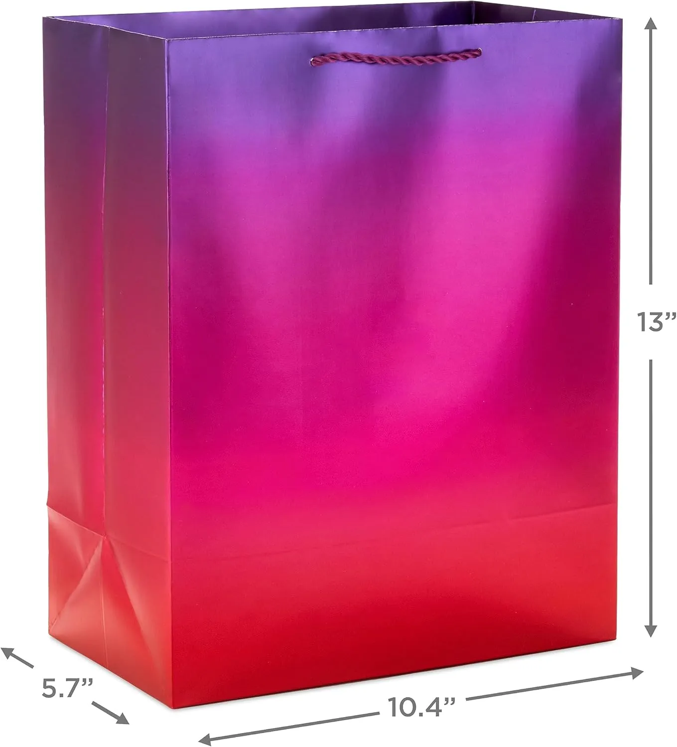 Hallmark 13" Large Iridescent Gift Bags Assortment (3 Bags: Rainbow Gradients - Blue/Green, Gold/Silver, Purple/Red) for Birthdays, Graduations, Bridal Showers, Baby Showers