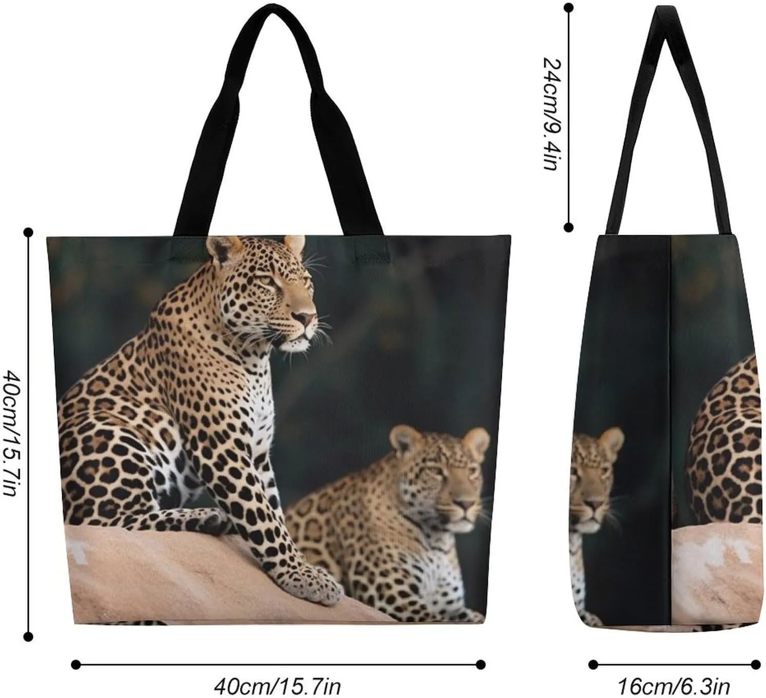 Hand Drawn Groundhog Beach Bag Reusable Tote Bag Foldable Grocery Bags Women Shopping Bags for Daily Essentials