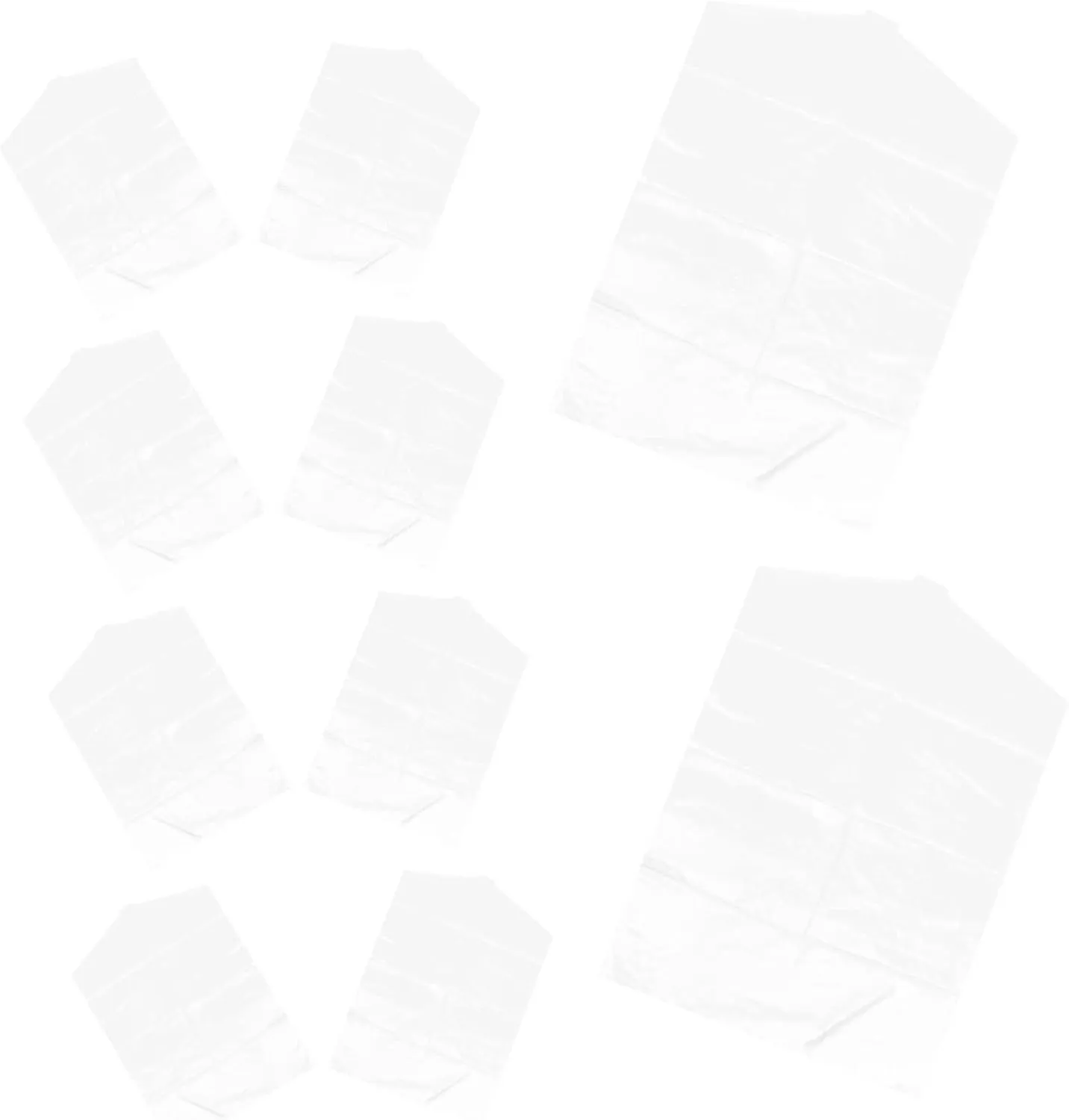 Happyyami 10pcs Transparent Garment Bags for Dust Protection Clothes Covers for Sweaters Suits and Jackets Pe Material for Home and Store Use