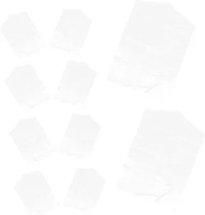 Happyyami 10pcs Transparent Garment Bags for Dust Protection Clothes Covers for Sweaters Suits and Jackets Pe Material for Home and Store Use