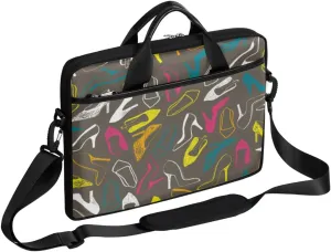 High Heeled Shoes Laptop Computer Bag Waterproof Shoulder Messenger Bag 13-15 inch Durable Laptop Tote Bag with Shoulder Strap Handle Lightweight Crossbody Briefcase